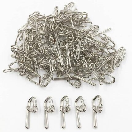 50x CURTAIN HOOKS METAL