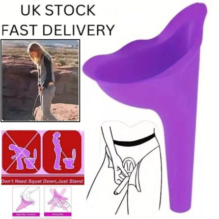 Urine Wee Funnel Portable Female Woman Ladies She Urinal Wee Funnel Camping Travel Loo UK