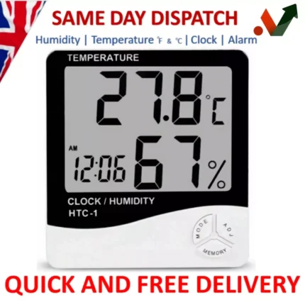 Digital LCD Indoor Thermometer Hygrometer Humidity Meter Monitor Sensor Office
