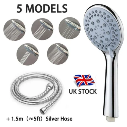 High Pressure Shower Head 5 Mode Water Saving Handset
