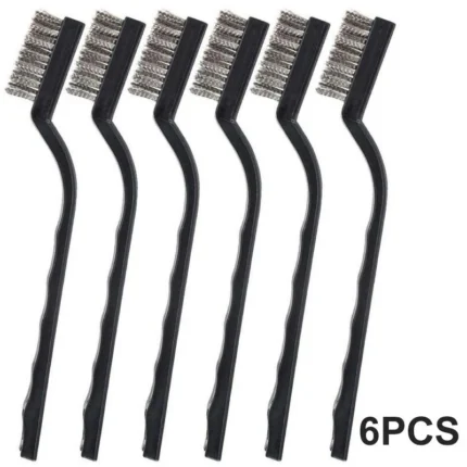 10x Small Wire Brush Set Stainless Steel Wire Brush DIY Paint Rust-Remover Tool + PACKAKING