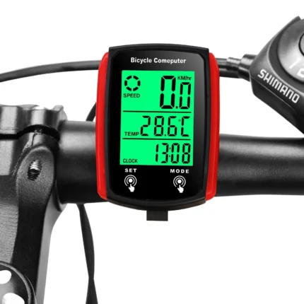 LCD Digital Waterproof Bike Computer Wired Cycle Speedometer