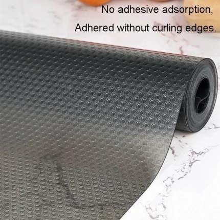 Non Slip Grip Mat Roll x2 Rubber Matting Drawer Shelf Liner Cupboard Kitchen UK