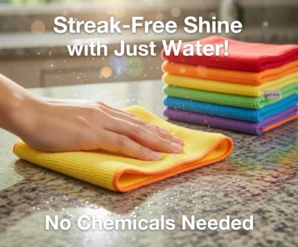 Microfibre Cleaning Cloth Lint Free Reusable Cleaning Towel