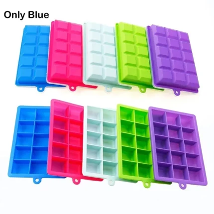 Silicone Ice Cube Tray Mould for Large Square Freezer Blocks