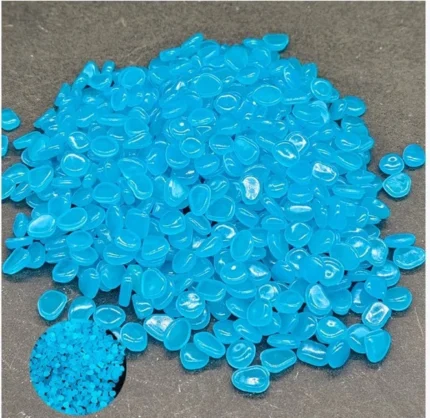 100PC Glow In The Dark Pebble Stones for Garden Paths & Flower Beds